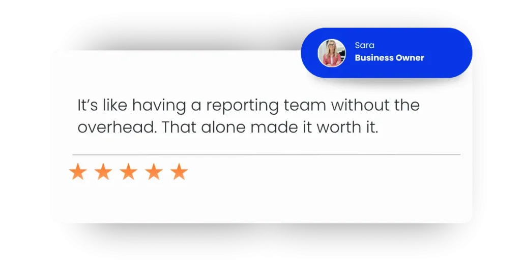 Marketing team testimonial about Measurable templates